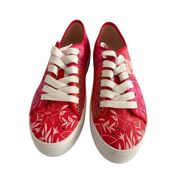 Kate Spade Serve Bandana Patchwork Sneakers Plaftorms - SOLD OUT - Picture 2 of 8